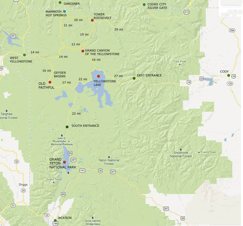 yellowstone camping map